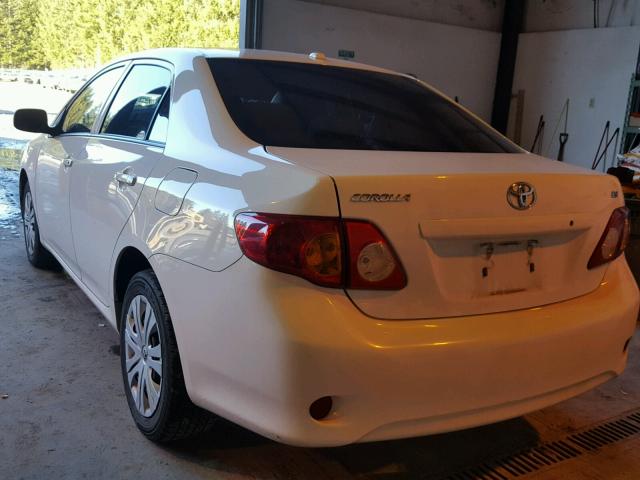 1NXBU4EE9AZ288826 - 2010 TOYOTA COROLLA BA WHITE photo 3