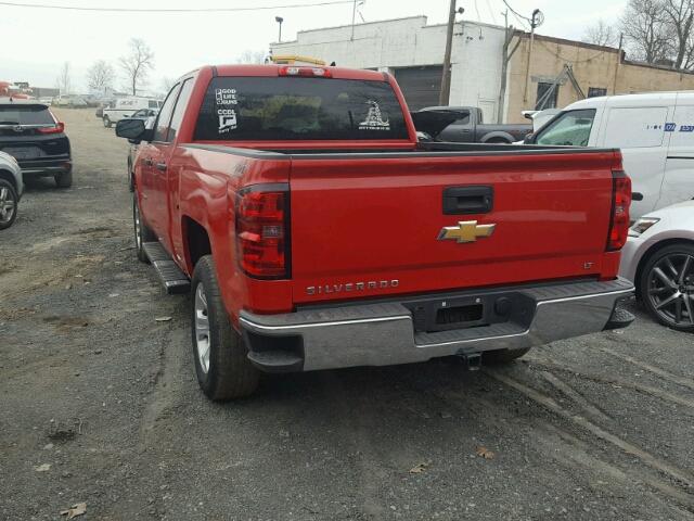 1GCVKREH2EZ202408 - 2014 CHEVROLET SILVERADO RED photo 3