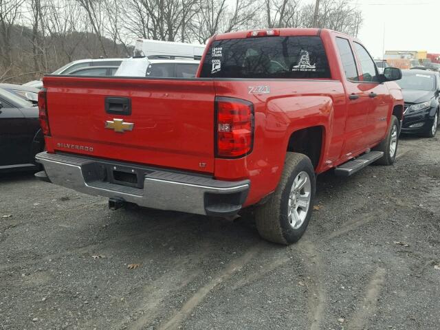 1GCVKREH2EZ202408 - 2014 CHEVROLET SILVERADO RED photo 4