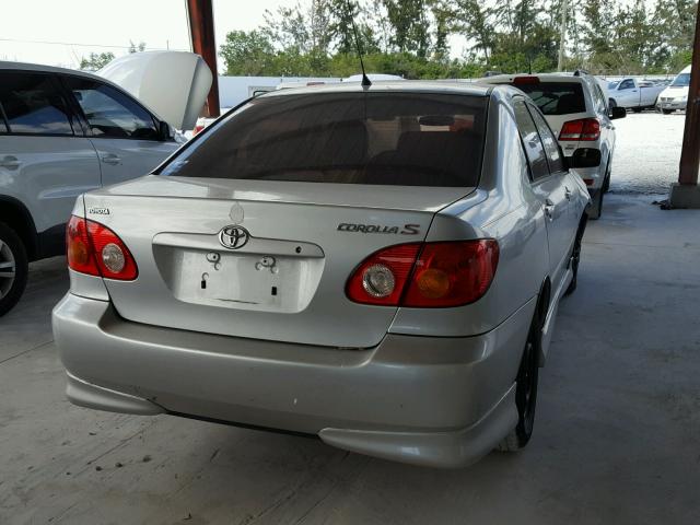 1NXBR32E93Z123300 - 2003 TOYOTA COROLLA CE GRAY photo 4