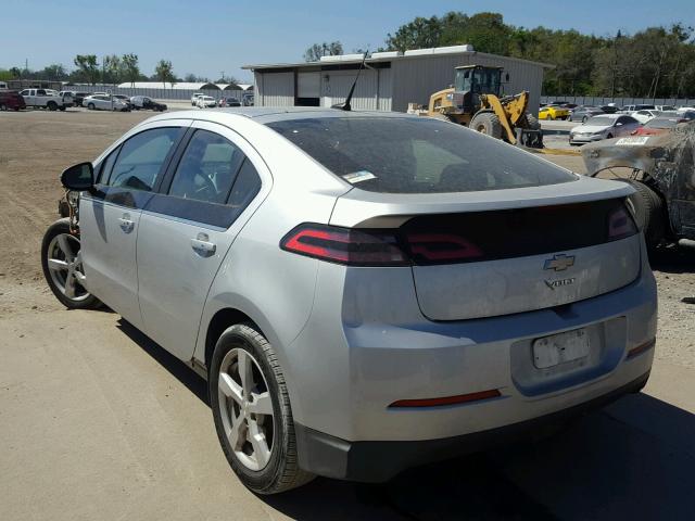 1G1RA6E44DU133550 - 2013 CHEVROLET VOLT SILVER photo 3