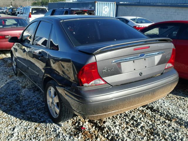 1FAFP38332W335006 - 2002 FORD FOCUS ZTS GRAY photo 3