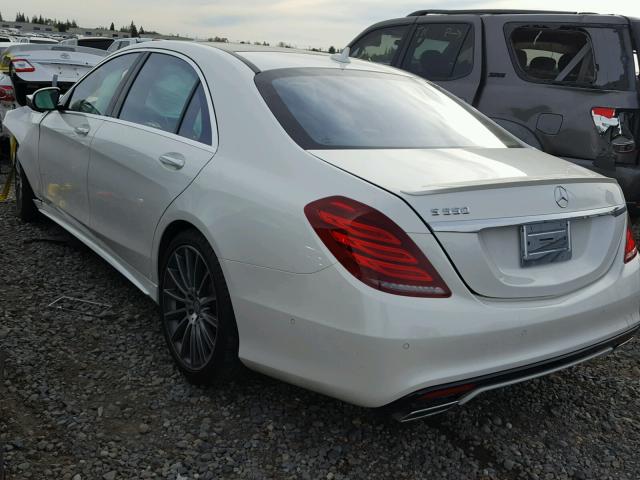 WDDUG8CB8EA060284 - 2014 MERCEDES-BENZ S 550 WHITE photo 3