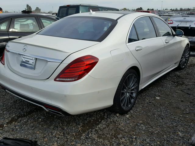 WDDUG8CB8EA060284 - 2014 MERCEDES-BENZ S 550 WHITE photo 4