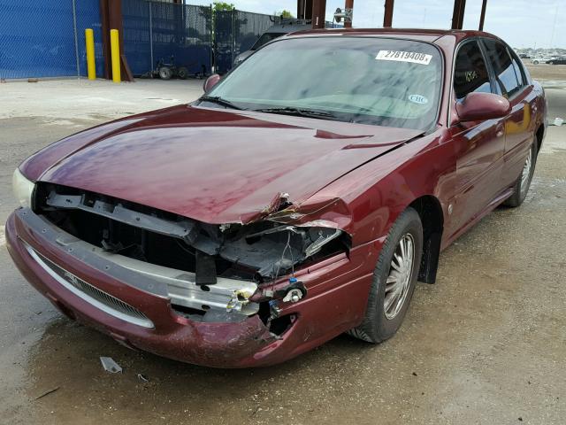 1G4HP54K924144502 - 2002 BUICK LESABRE CU RED photo 2