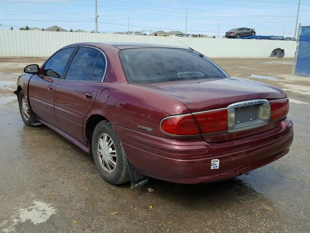 1G4HP54K924144502 - 2002 BUICK LESABRE CU RED photo 3