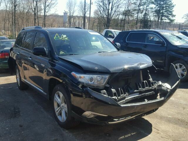 5TDYK3EH1DS124696 - 2013 TOYOTA HIGHLANDER BLACK photo 1