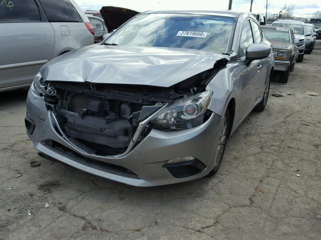 JM1BM1U78G1330516 - 2016 MAZDA 3 SPORT GRAY photo 2