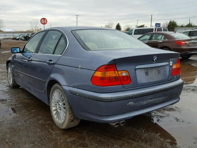 WBAEW53432PG16804 - 2002 BMW 330 XI BLUE photo 3