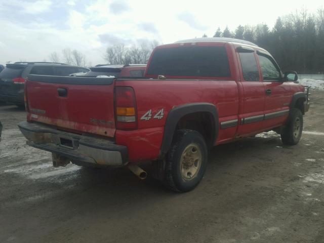 1GCHK29U92E286354 - 2002 CHEVROLET SILVERADO RED photo 4