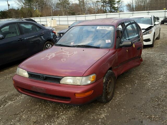 JT2AE09V5S0098555 - 1995 TOYOTA COROLLA BA RED photo 2