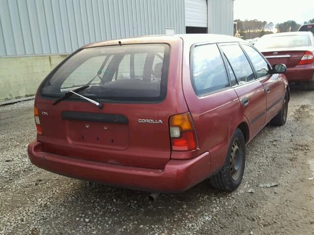 JT2AE09V5S0098555 - 1995 TOYOTA COROLLA BA RED photo 4