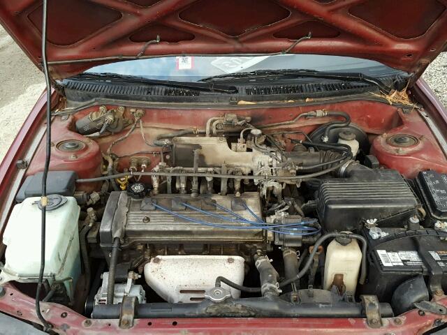 JT2AE09V5S0098555 - 1995 TOYOTA COROLLA BA RED photo 7