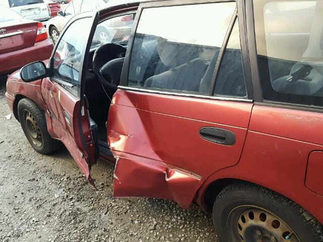 JT2AE09V5S0098555 - 1995 TOYOTA COROLLA BA RED photo 9