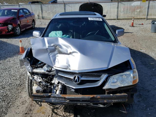 19UUA56682A048321 - 2002 ACURA 3.2TL SILVER photo 9