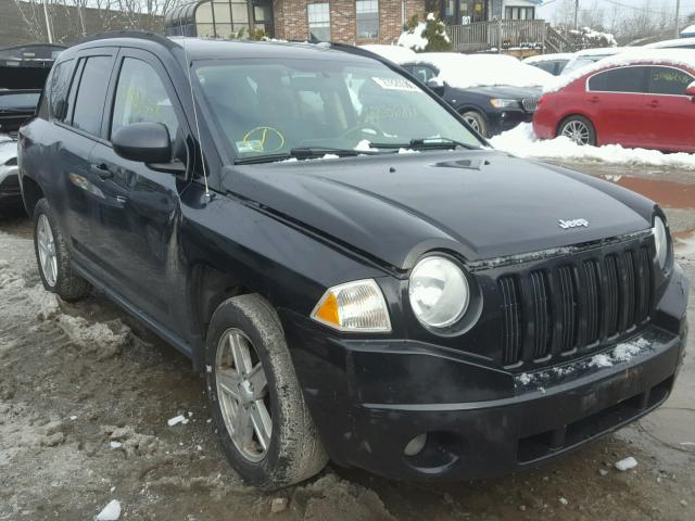 1J8FF47W07D370757 - 2007 JEEP COMPASS BLACK photo 1