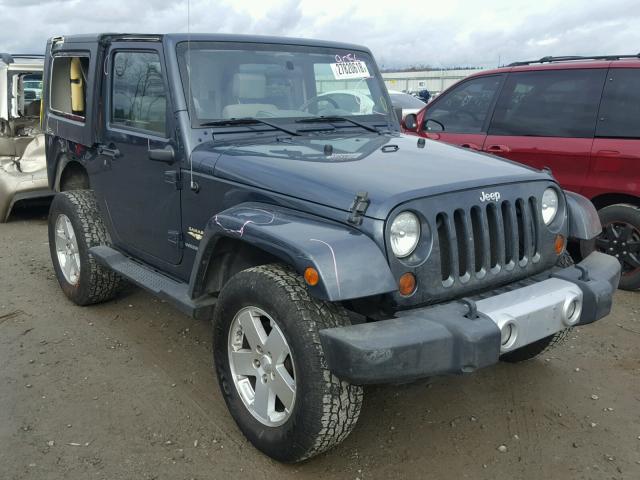 1J8FA54178L552122 - 2008 JEEP WRANGLER S BLUE photo 1