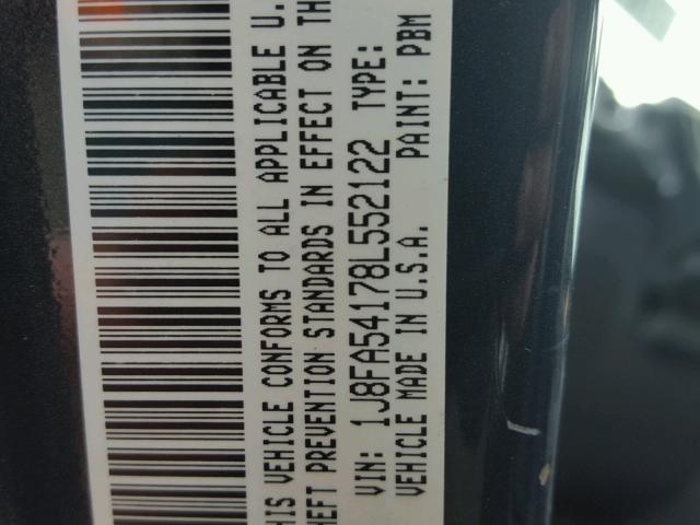 1J8FA54178L552122 - 2008 JEEP WRANGLER S 蓝色 照片 10