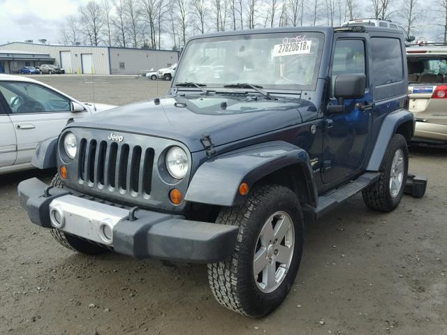 1J8FA54178L552122 - 2008 JEEP WRANGLER S 蓝色 照片 2