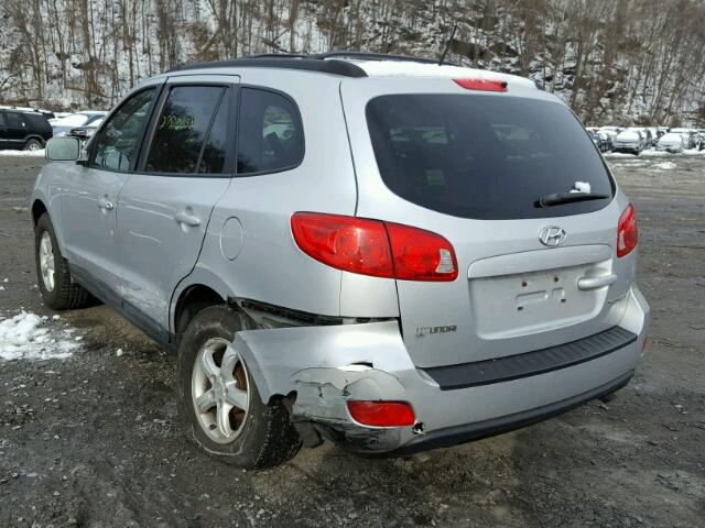 5NMSG13D98H165212 - 2008 HYUNDAI SANTA FE G GRAY photo 3