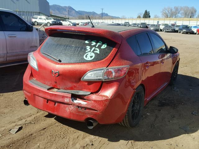 JM1BL1K31B1413782 - 2011 MAZDA SPEED 3 RED photo 4