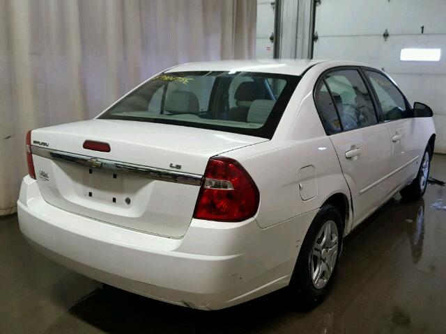 1G1ZS51F46F243889 - 2006 CHEVROLET MALIBU LS 白色 照片 4