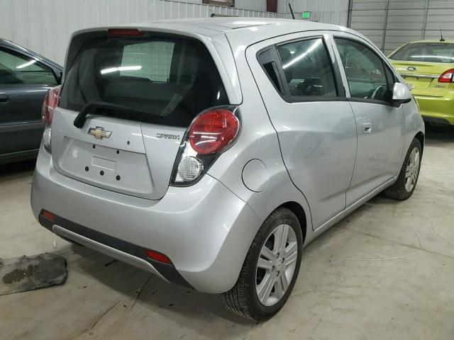 KL8CD6S99DC584671 - 2013 CHEVROLET SPARK 1LT SILVER photo 4