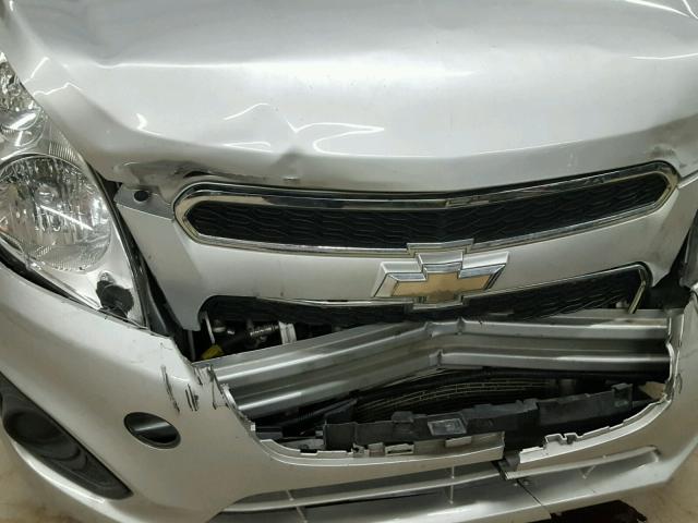 KL8CD6S99DC584671 - 2013 CHEVROLET SPARK 1LT SILVER photo 9