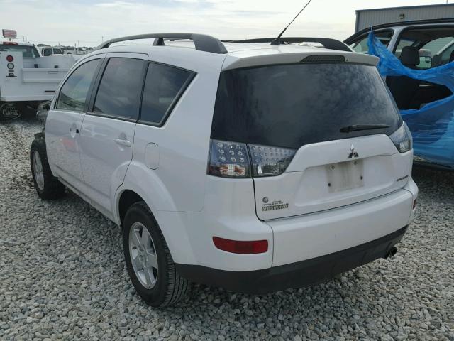 JA4MS31X48Z010590 - 2008 MITSUBISHI OUTLANDER WHITE photo 3