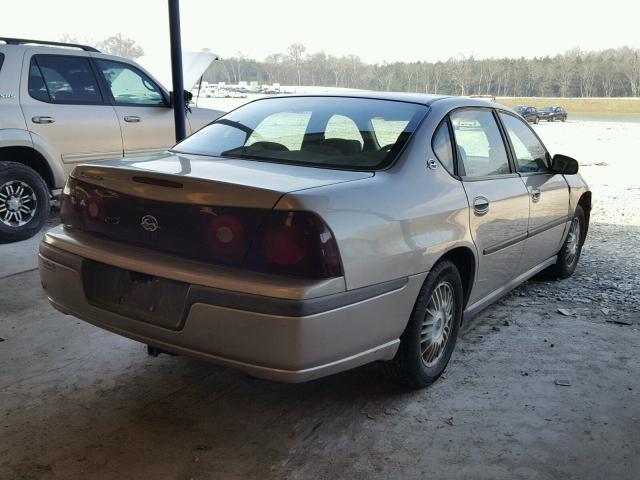 2G1WF52E429295331 - 2002 CHEVROLET IMPALA GOLD photo 4