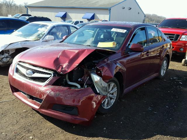 4S3BMBC68B3251374 - 2011 SUBARU LEGACY 2.5 MAROON photo 2