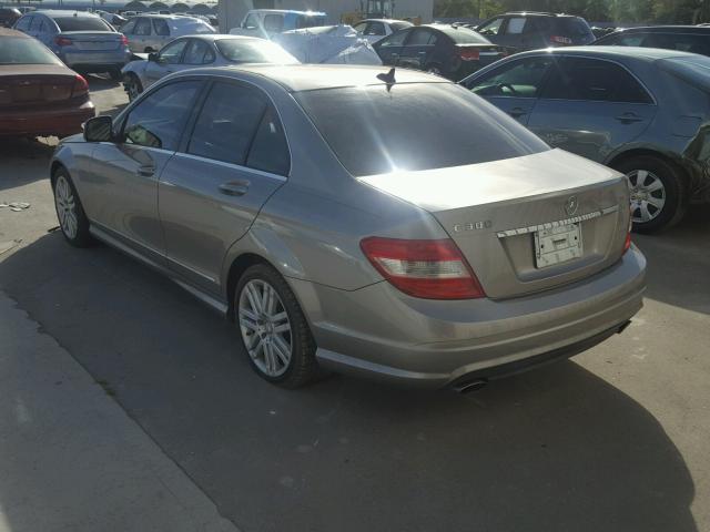 WDDGF54X18F070736 - 2008 MERCEDES-BENZ C 300 BEIGE photo 3