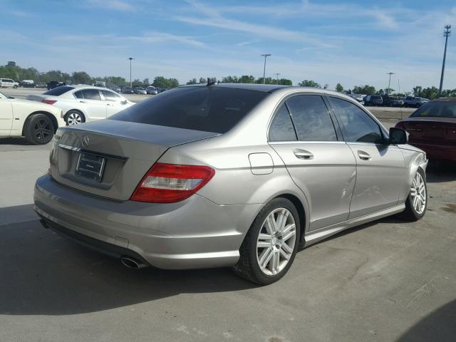 WDDGF54X18F070736 - 2008 MERCEDES-BENZ C 300 BEIGE photo 4