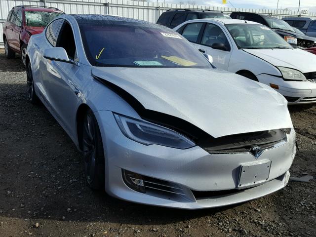 5YJSA1E49HF217342 - 2017 TESLA MODEL S Արծաթագույն լուսանկար 1