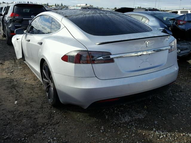 5YJSA1E49HF217342 - 2017 TESLA MODEL S Արծաթագույն լուսանկար 3
