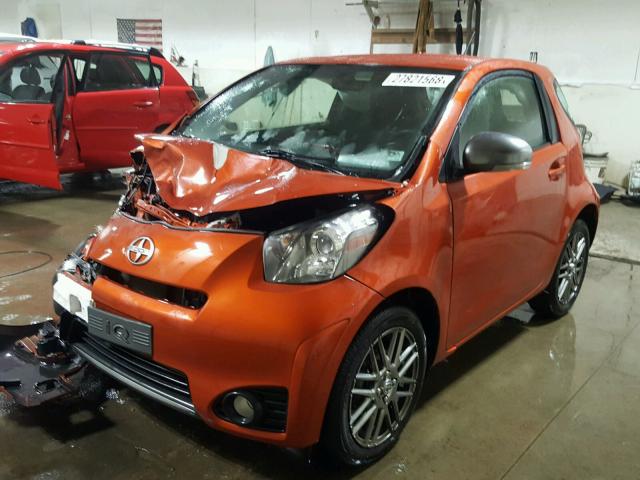 JTNJJXB00CJ015096 - 2012 TOYOTA SCION IQ ORANGE photo 2