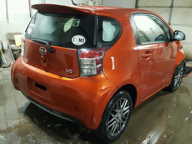 JTNJJXB00CJ015096 - 2012 TOYOTA SCION IQ ORANGE photo 4