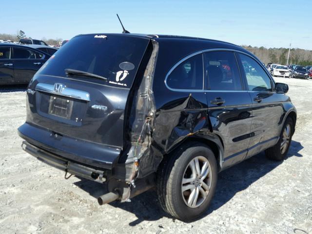 5J6RE4H56AL085713 - 2010 HONDA CR-V EX BLACK photo 4