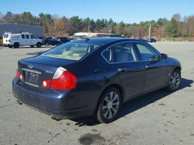 JNKAY01F56M261544 - 2006 INFINITI M35 BASE BLUE photo 4