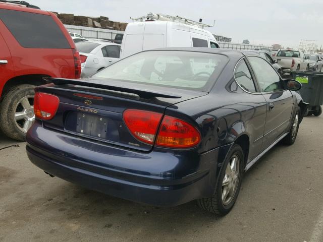 1G3NF12E2YC346306 - 2000 OLDSMOBILE ALERO GLS BLUE photo 4