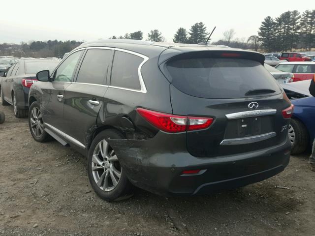 5N1AL0MM8DC345382 - 2013 INFINITI JX35 BASE GRAY photo 3