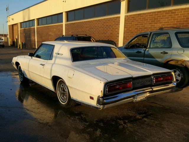 8Y84N128576 - 1968 FORD THUNDERBIR WHITE photo 3