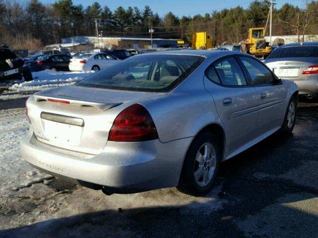 2G2WP522251256237 - 2005 PONTIAC GRAND PRIX SILVER photo 4