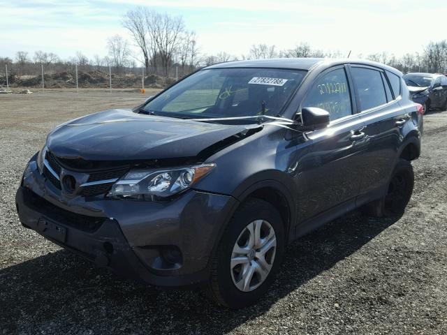 JTMBFREVXFJ037589 - 2015 TOYOTA RAV4 LE GRAY photo 2