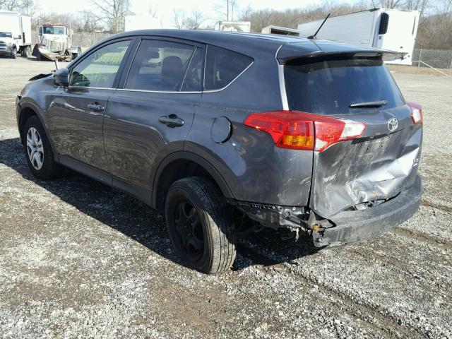 JTMBFREVXFJ037589 - 2015 TOYOTA RAV4 LE GRAY photo 3