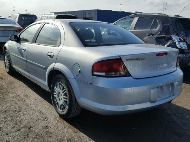 1C3AL46R72N113642 - 2002 CHRYSLER SEBRING LX BLUE photo 3