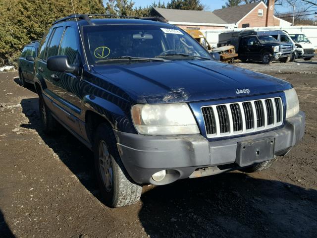 1J4GW48N14C392618 - 2004 JEEP GRAND CHER BLUE photo 1