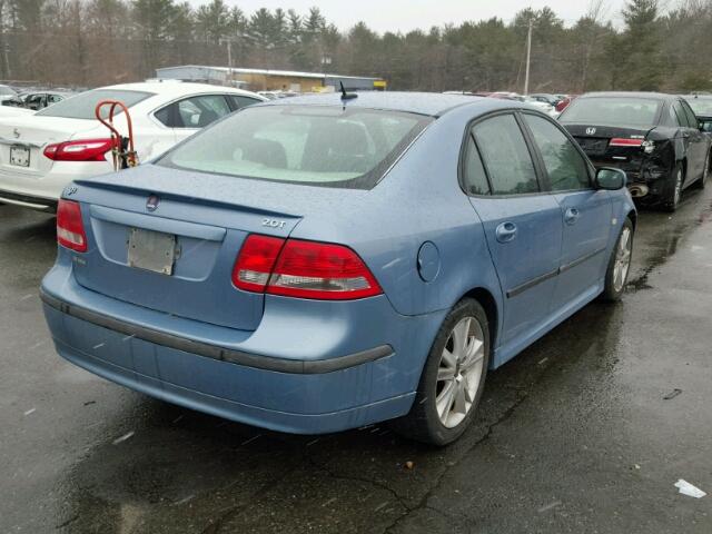 YS3FD49Y671147550 - 2007 SAAB 9-3 2.0T BLUE photo 4