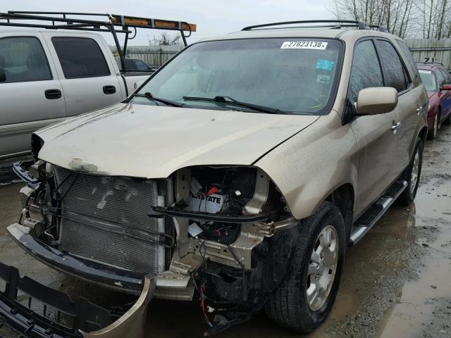 2HNYD18996H537366 - 2006 ACURA MDX TOURIN GOLD photo 2