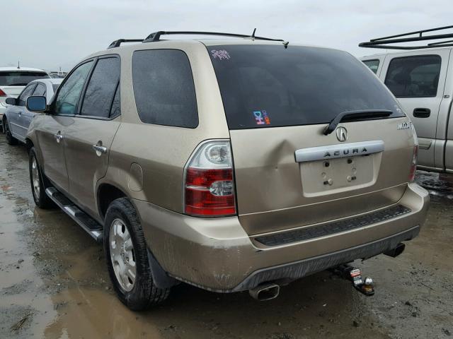 2HNYD18996H537366 - 2006 ACURA MDX TOURIN GOLD photo 3